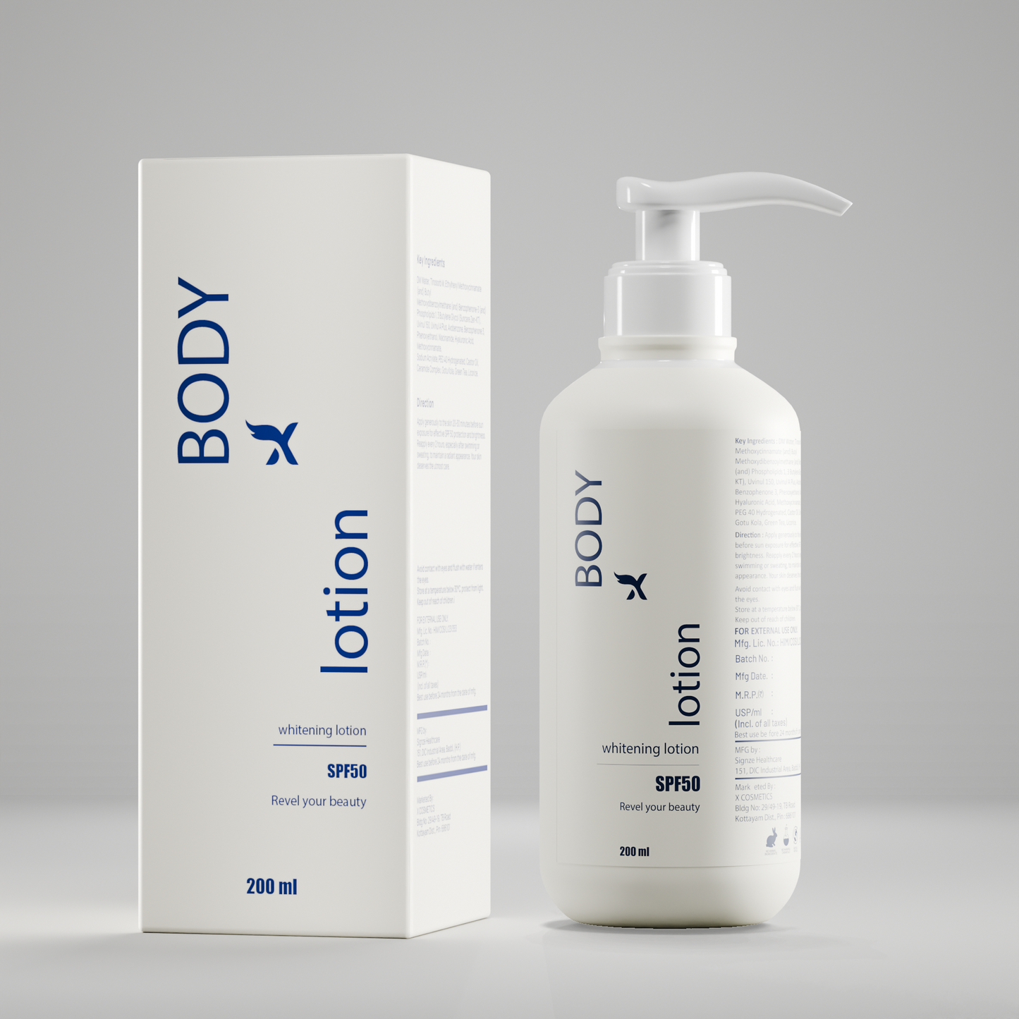 X Emirates SPF-50 Body Whitening Lotion