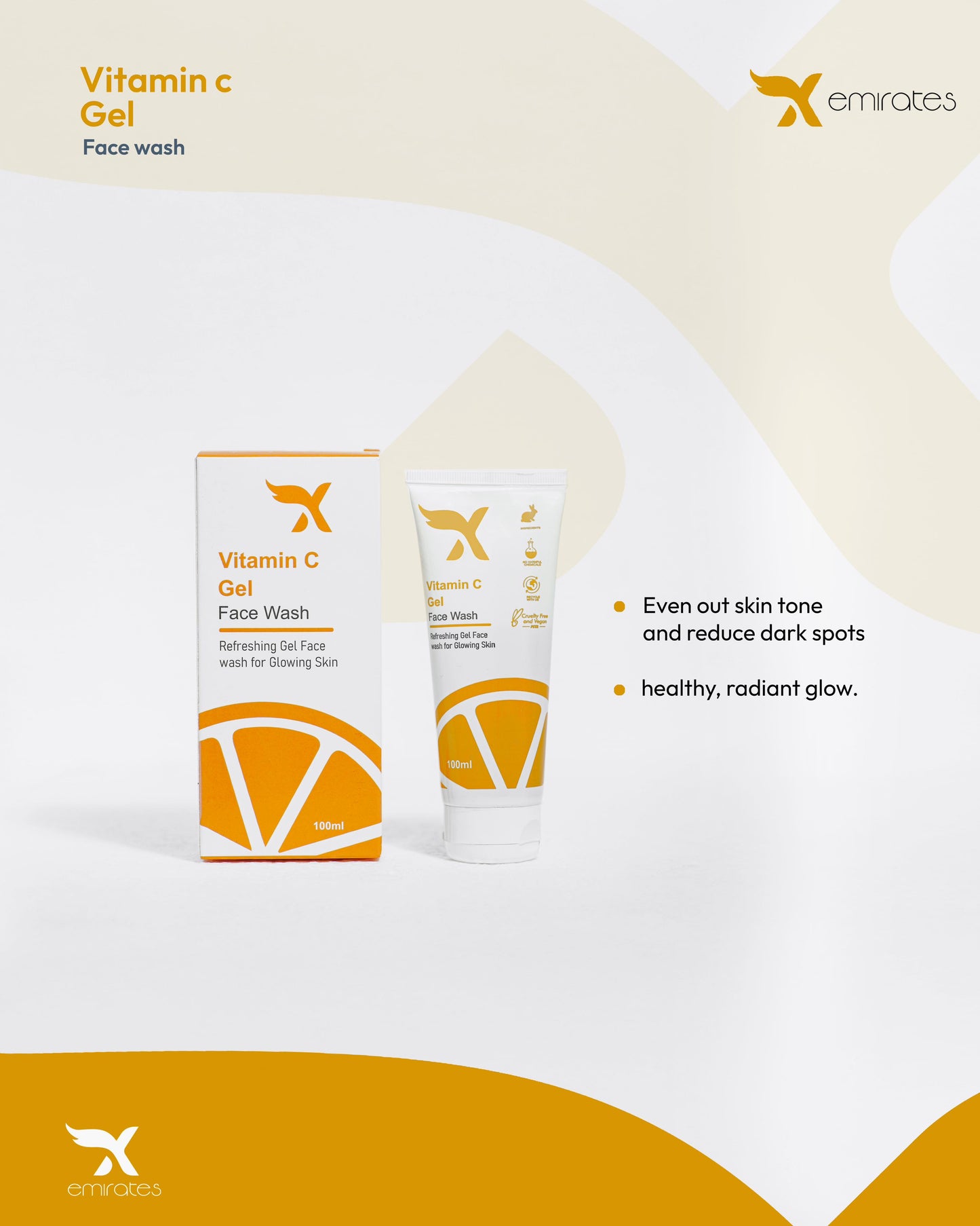 X Emirates Vit-C Gel Face Wash